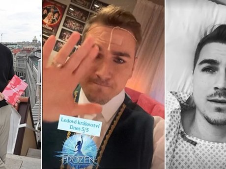 David Gránský si při představení zlomil obě kosti v noze, čekala ho operace